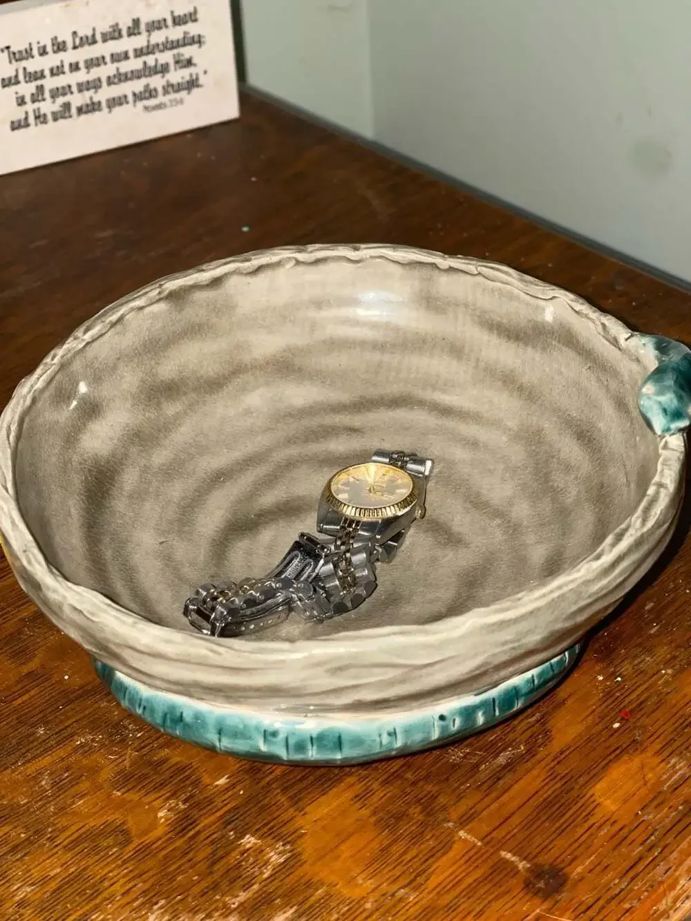 Handmade Artisan Ceramic Snake Decorative Bowl Whimsical, Jungle, Witchy